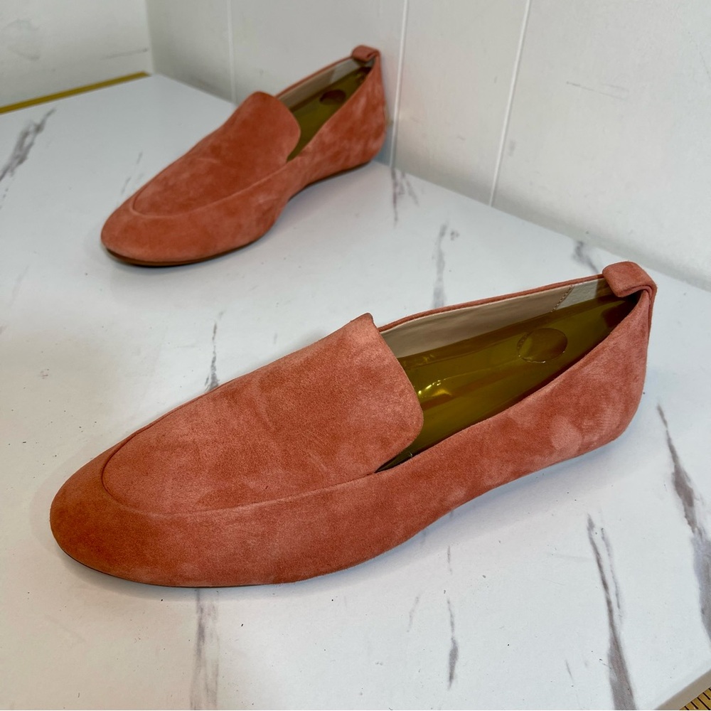 Banana Republic Pink/Orange Leather Soft Loafers size 9